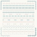 Vector Colorful Sketched Seamless Borders and Corners