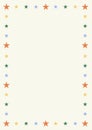 Vector Colorful Star Frame Border Background Royalty Free Stock Photo