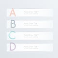 Vector colorful text box Royalty Free Stock Photo