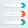 Vector colorful text box Royalty Free Stock Photo