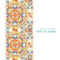 Vector colorful triangle texture vertical frame
