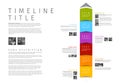 Vector colorful vertical Infographic timeline report template Royalty Free Stock Photo