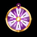 Vector colorful wheel of fortune Royalty Free Stock Photo