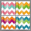 Vector Colorful Zig Zag Seamless Pattern