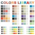 Vector colors library Royalty Free Stock Photo