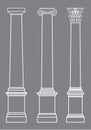 Vector Columns Classic Royalty Free Stock Photo