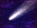 Vector comet background.