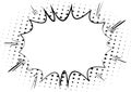 Vector comic book abstract explosion. Cartoon blank background. Royalty Free Stock Photo