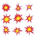 vector comic starburst explosion icon