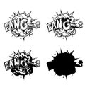 Vector comics icon. Royalty Free Stock Photo