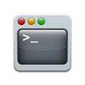 Vector command line icon