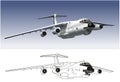 Vector Commercial freighter IL-76