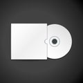 Vector compact disc cover mockup Royalty Free Stock Photo