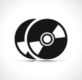 Vector compact disc icon symbol Royalty Free Stock Photo