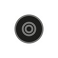 Vector compact disc - music icon, dvd or cd storage Royalty Free Stock Photo