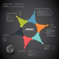 Vector Company infographic overview design template Royalty Free Stock Photo