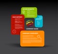 Vector Company infographic overview design template