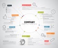 Vector Company infographic overview design template