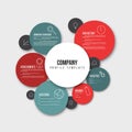 Vector Company infographic overview design template Royalty Free Stock Photo