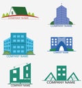 Vector Company logos. Vector property building logos.