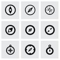 Vector compass icon set