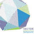 Vector complicated 3d backdrop, modern digital technology style