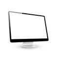 Vector computer display side view white b
