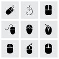 Vector computer mouse icon set Royalty Free Stock Photo