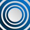 The Vector Concentric a Blue Elements Background.