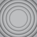 Vector Concentric Grey 6 Circle. Grey Background.