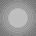 Vector Concentric Grey 10 Circle. Grey Background.