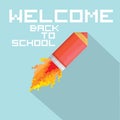 Vector concept of back to school Royalty Free Stock Photo