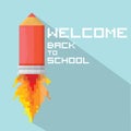 Vector concept of back to school Royalty Free Stock Photo