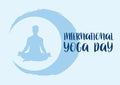 Vector Concept of 21 June International Yoga Day