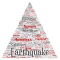 Vector earthquake activity triangle arrow Royalty Free Stock Photo