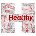 Vector conceptual healthy living positive nutrition sport Royalty Free Stock Photo