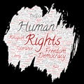 Vector human rights political freedom, democracy Royalty Free Stock Photo