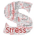 Vector conceptual mental stress at workplace or job pressure Royalty Free Stock Photo