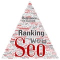 Vector search results engine optimization top rank seo Royalty Free Stock Photo