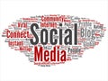 Vector social media networking or communication Royalty Free Stock Photo