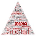 Vector social media networking or communication Royalty Free Stock Photo