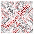 Vector women rights, equality, free-will