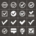 Vector Confirm icon set