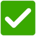 Vector Confirmation Checkbox Flat Icon Image