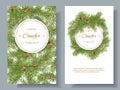 Vector conifer banners