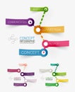 Vector connection theme keyword infographic