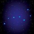 vector constellation of Big Dipper