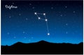 Constellation of Delphinus Royalty Free Stock Photo