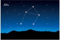Constellation of Libra Royalty Free Stock Photo