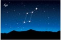 Constellation of Lyre Royalty Free Stock Photo